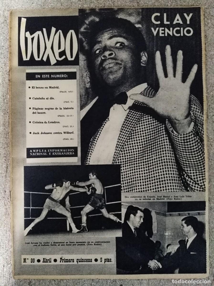 Coleccionismo deportivo: Revista Boxeo 99.Abril 1966