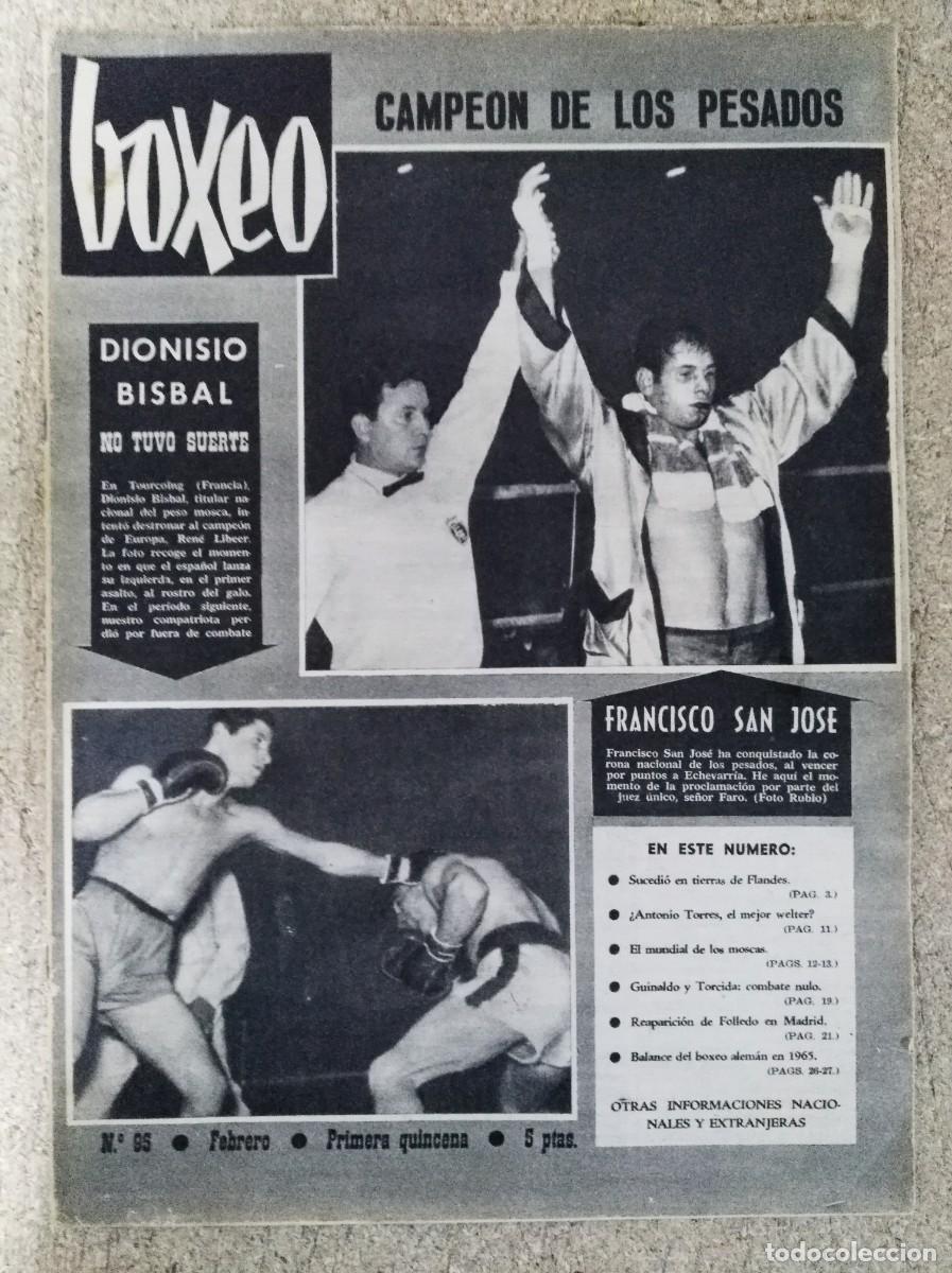 Coleccionismo deportivo: Revista Boxeo 95.Febrero 1966