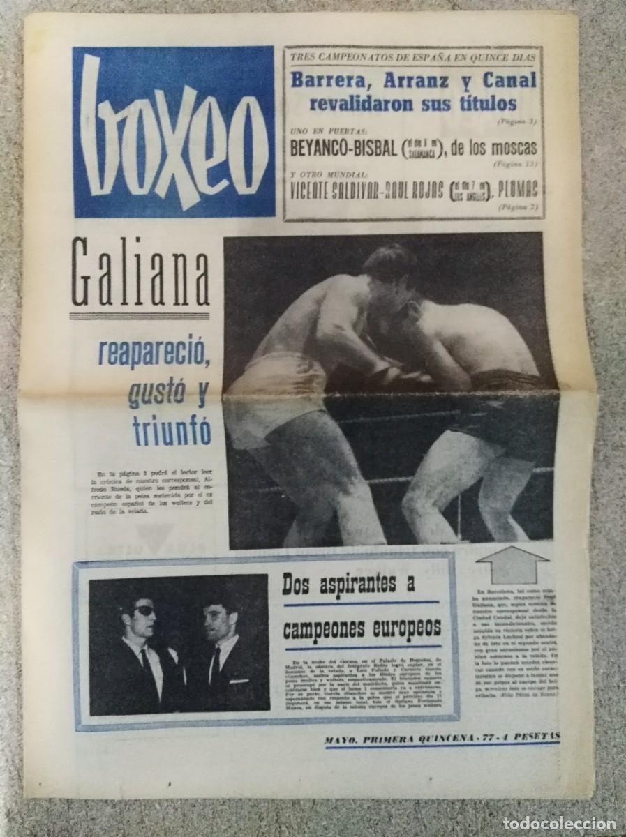 Coleccionismo deportivo: Revista Boxeo 77.Mayo 1965
