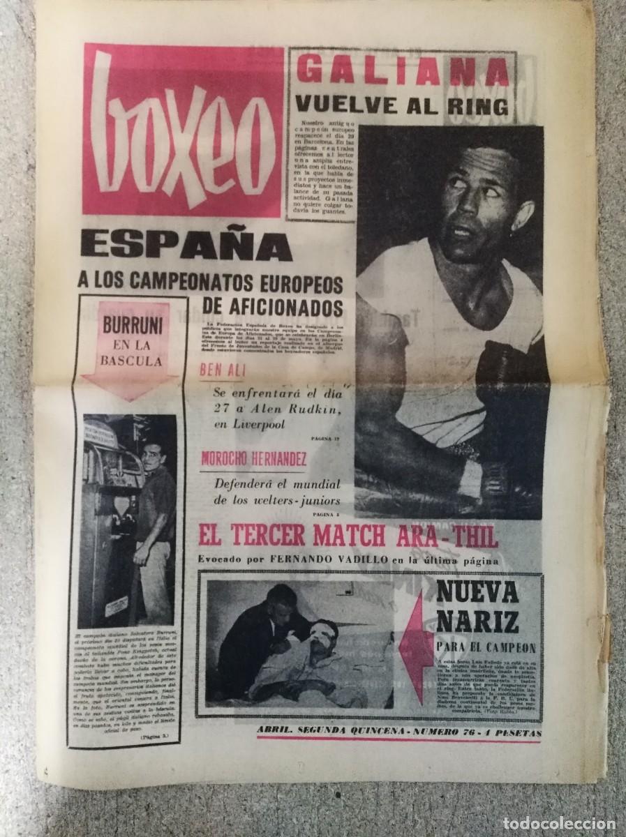 Coleccionismo deportivo: Revista Boxeo 76.Abril 1965