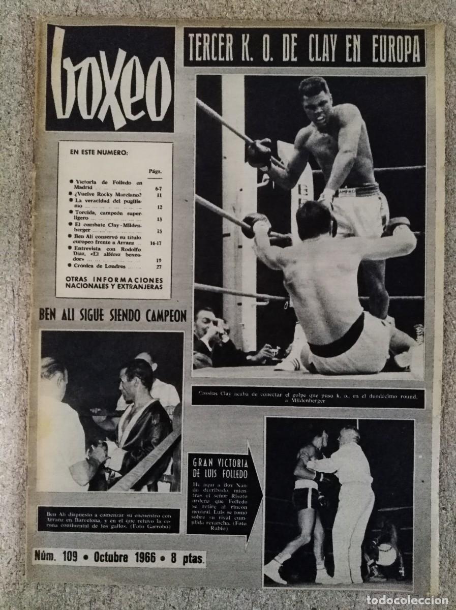 Coleccionismo deportivo: Revista Boxeo 109.Octubre 1966
