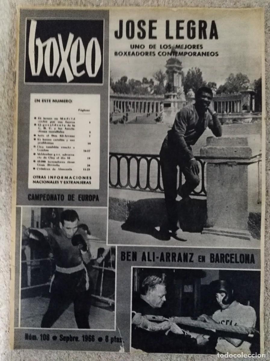 Coleccionismo deportivo: Revista Boxeo 108.Septiembre 1966