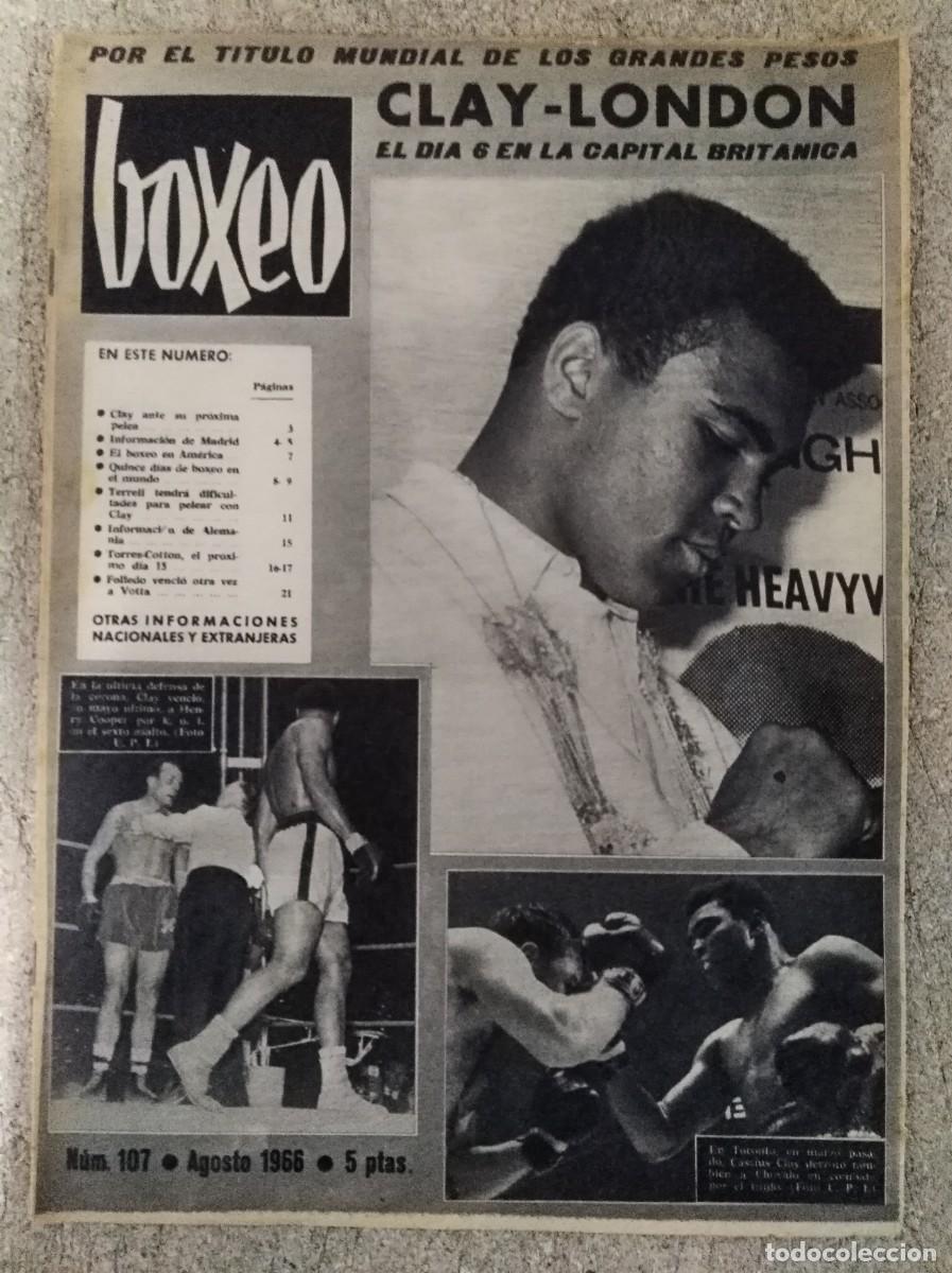 Coleccionismo deportivo: Revista Boxeo 107.Agosto 1966