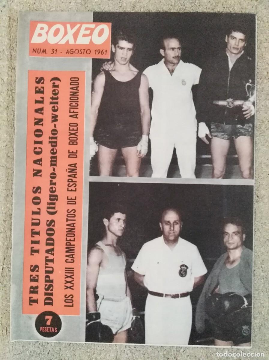 Coleccionismo deportivo: Revista Boxeo 31.Agosto 1961