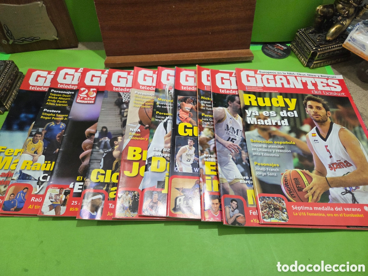 Sports collectibles: LOTE DE 10 REVISTAS...&rdquo;&rdquo;GIGANTES DEL BASKET&rdquo;&rdquo;...A&Ntilde;OS ..2009..010..011..