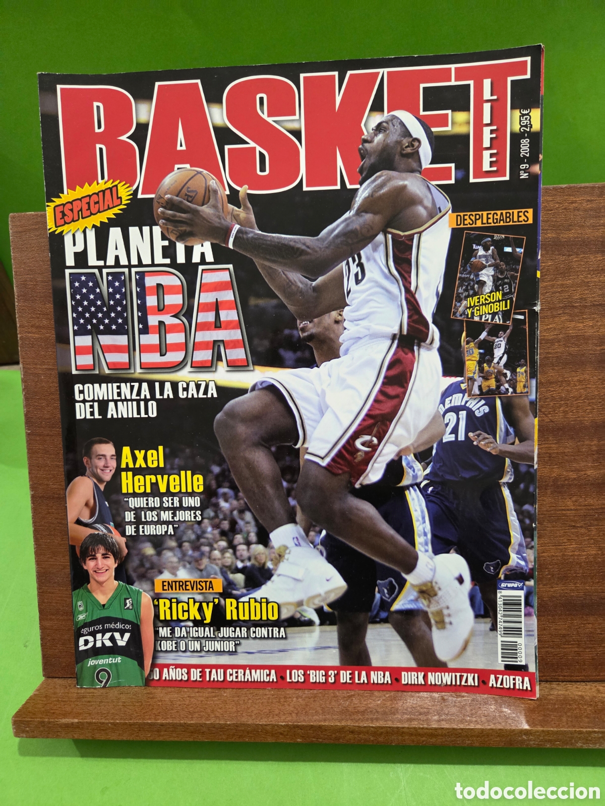 Collectionnisme sportif: REVISTA...&rdquo;&rdquo;BASKET LIFE&rdquo;&rdquo;...N&deg;9...2008...CON LOS POSTERS DE &rdquo;:IVERSON Y GINOBILI&rdquo;&rdquo;.....