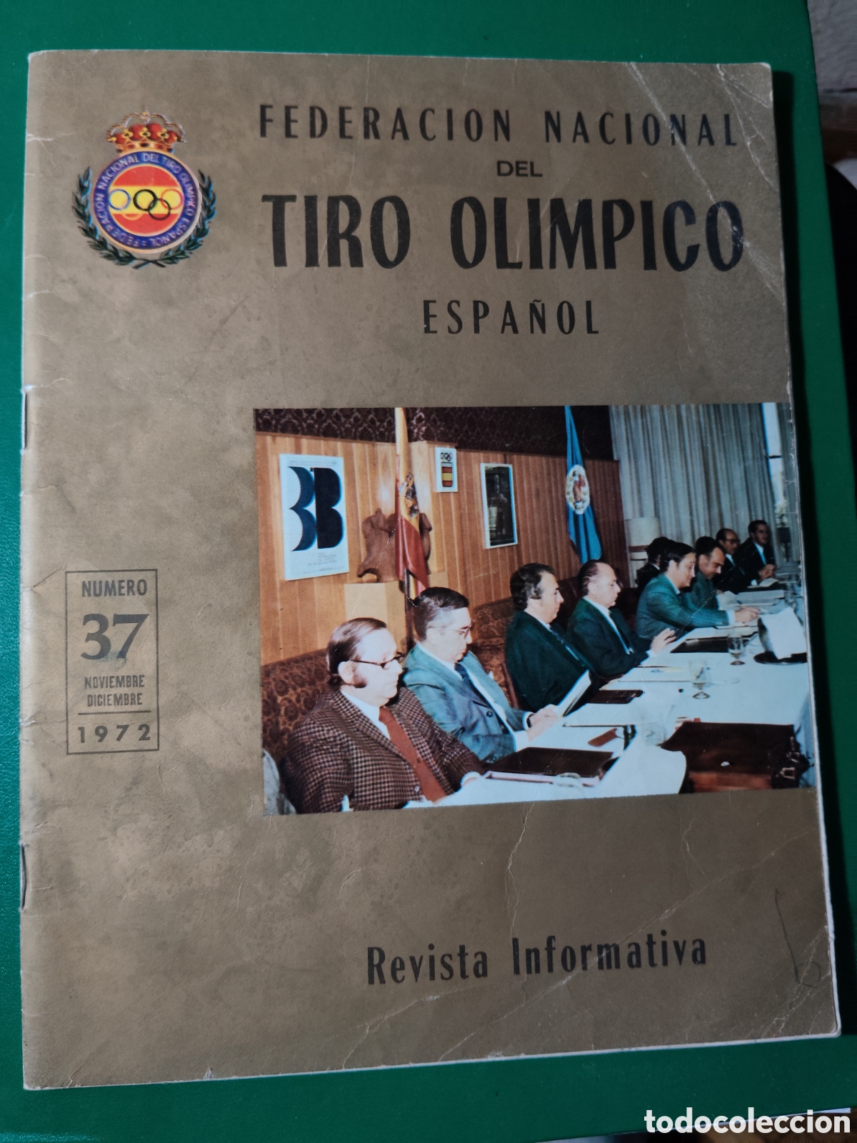 Coleccionismo deportivo: FEDERACI&Oacute;N NACIONAL DEL TIRO OL&Iacute;MPICO ESPA&Ntilde;OL. N&ordm; 37 1972. REVISTA INFORMATIVA. TIRO