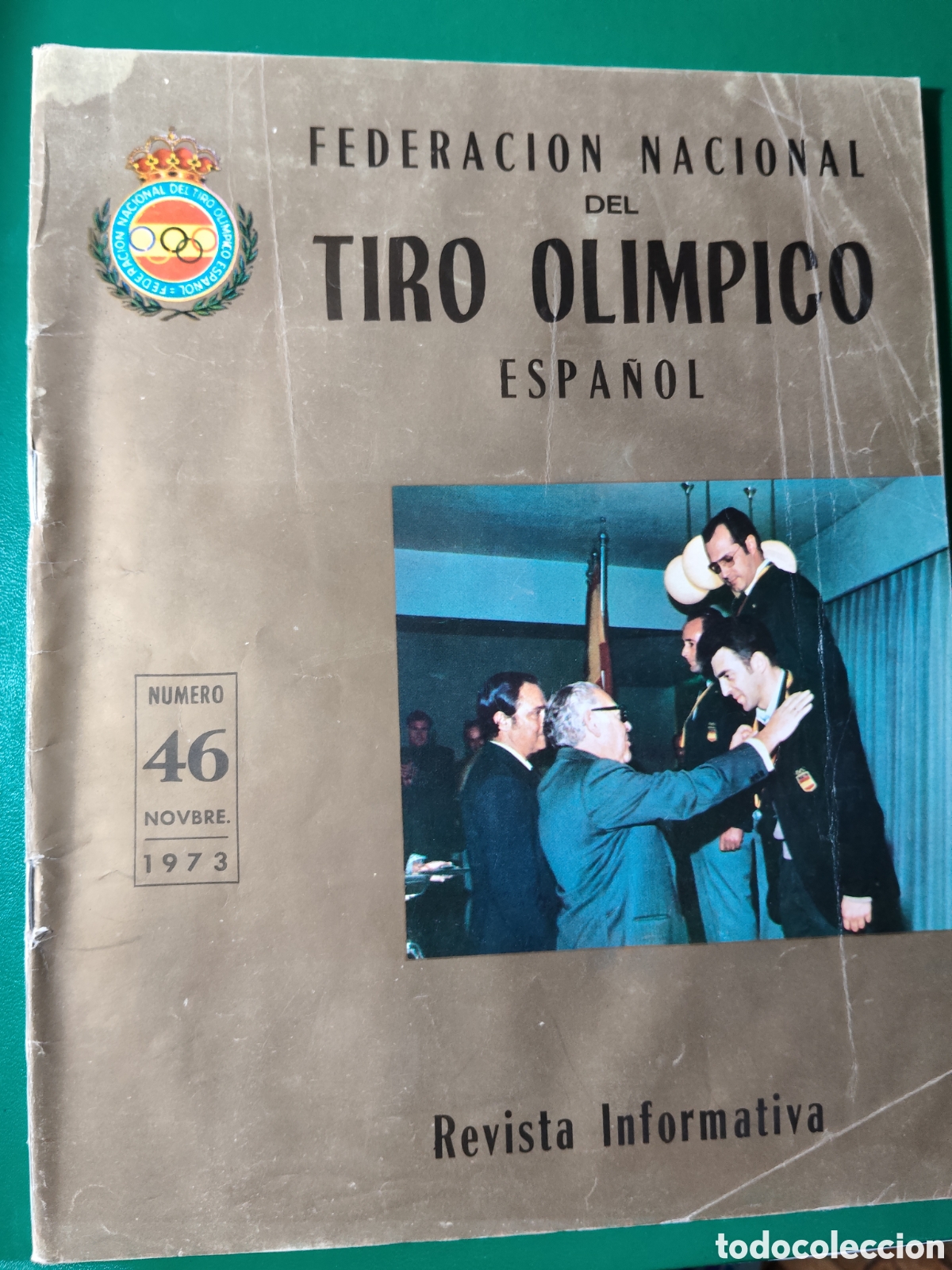 Coleccionismo deportivo: FEDERACI&Oacute;N NACIONAL DEL TIRO OL&Iacute;MPICO ESPA&Ntilde;OL. N&ordm; 46 1973. REVISTA INFORMATIVA. TIRO