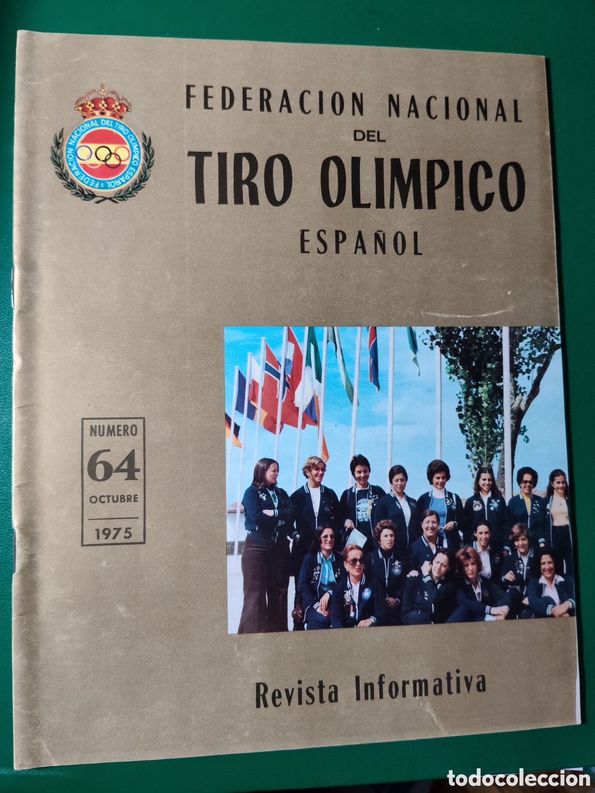 Coleccionismo deportivo: FEDERACI&Oacute;N NACIONAL DEL TIRO OL&Iacute;MPICO ESPA&Ntilde;OL. N&ordm; 64 1975. REVISTA INFORMATIVA. TIRO