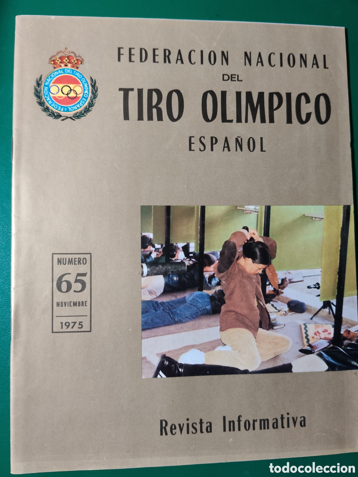 Coleccionismo deportivo: FEDERACI&Oacute;N NACIONAL DEL TIRO OL&Iacute;MPICO ESPA&Ntilde;OL. N&ordm; 65 1975. REVISTA INFORMATIVA. TIRO