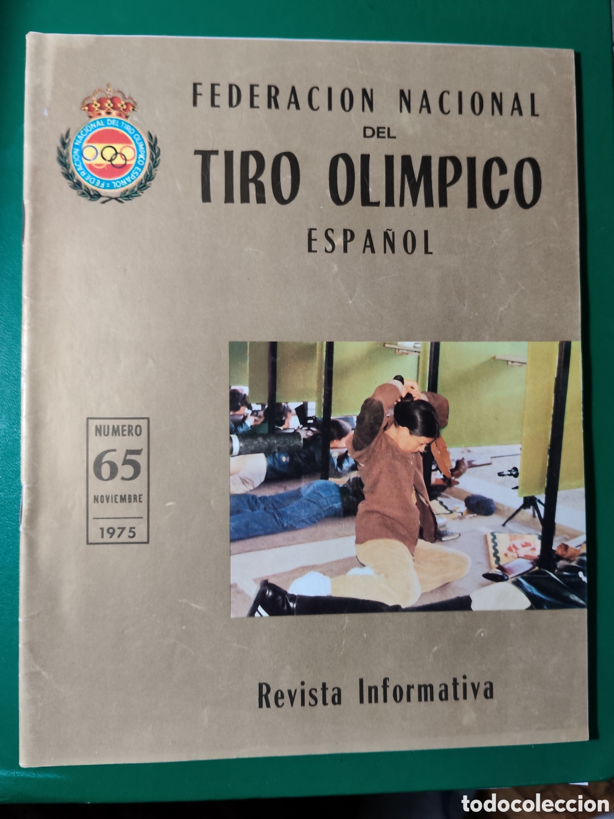 Coleccionismo deportivo: FEDERACI&Oacute;N NACIONAL DEL TIRO OL&Iacute;MPICO ESPA&Ntilde;OL. N&ordm; 65 1975. REVISTA INFORMATIVA. TIRO