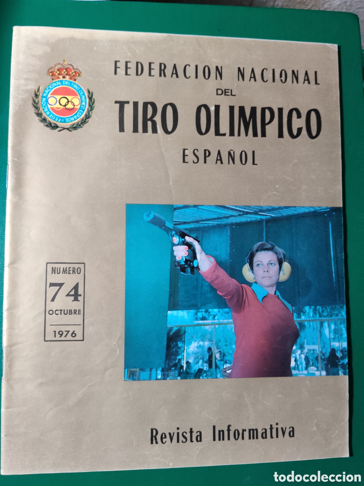 Coleccionismo deportivo: FEDERACI&Oacute;N NACIONAL DEL TIRO OL&Iacute;MPICO ESPA&Ntilde;OL. N&ordm; 74 1976. REVISTA INFORMATIVA. TIRO