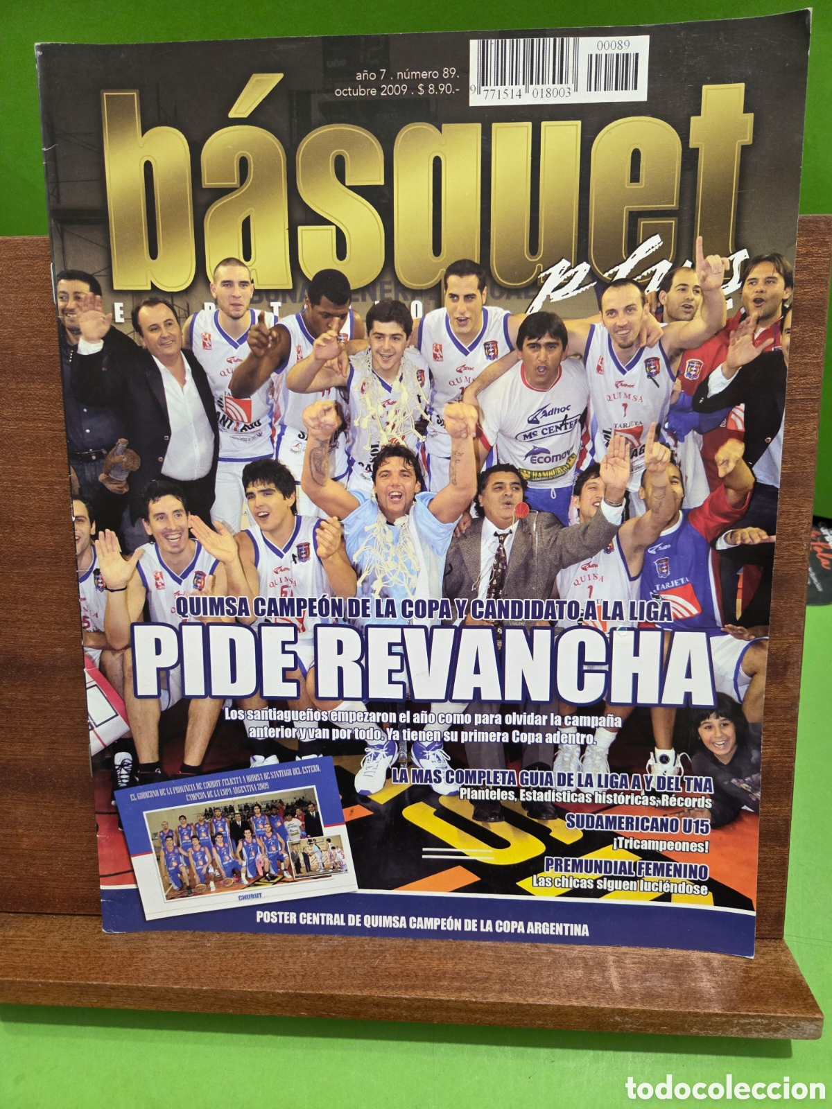 Collezionismo sportivo: REVISTA DE BALONCESTO ARGENTINA...&rdquo;&rdquo;BASKET PLUS&rdquo;&rdquo;...A&Ntilde;O 7...N&deg;89...OCTUBRE DE 2009...