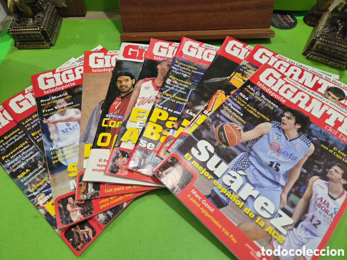 Coleccionismo deportivo: LOTE DE 10 REVISTAS...&rdquo;&rdquo;GIGANTES DEL BASKET&rdquo;&rdquo;...A&Ntilde;OS 2007..10..11...CON TODOS LOS POSTERS...