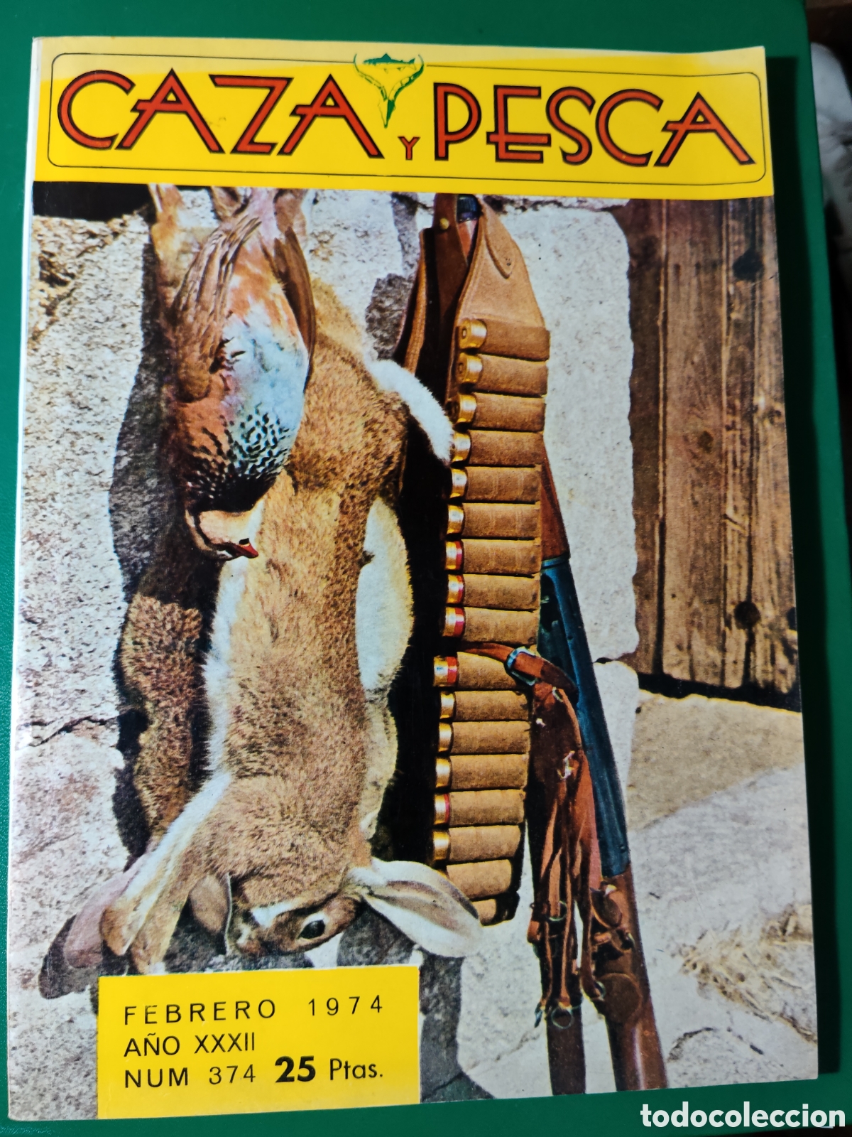 Sports collectibles: Revista caza y pesca febrero de 1974 n&deg;374