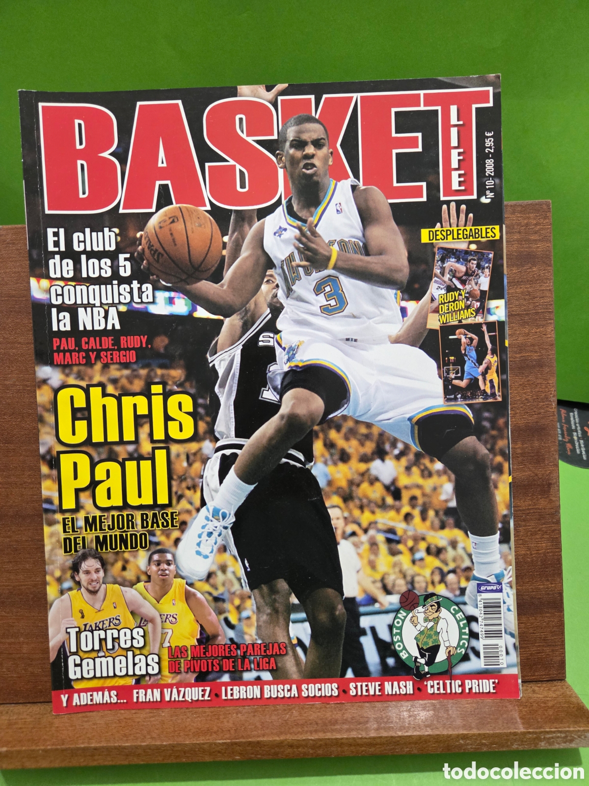 Coleccionismo deportivo: REVISTA...&rdquo;&rdquo;BASKET LIFE&rdquo;&rdquo;...N&deg; 10...2008...CON LOS DESPLEGABLE &rdquo;&rdquo;RUDY FERN&Aacute;NDEZ Y DERON WILLIAMS&rdquo;&rdquo;..