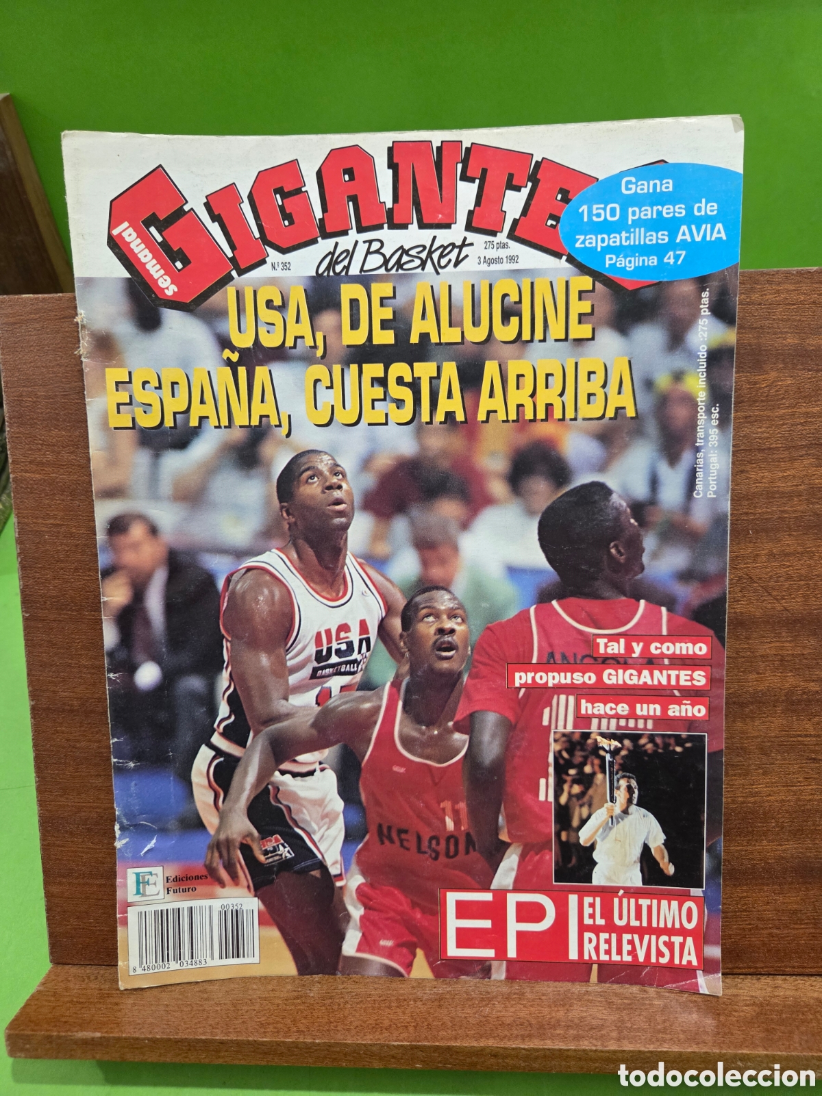 Coleccionismo deportivo: PORTADA DE LA REVISTA...&rdquo;&rdquo;GIGANTES DEL BASKET&rdquo;&rdquo;...N&Uacute;MERO 352...3 DE AGOSTO DE 1992...