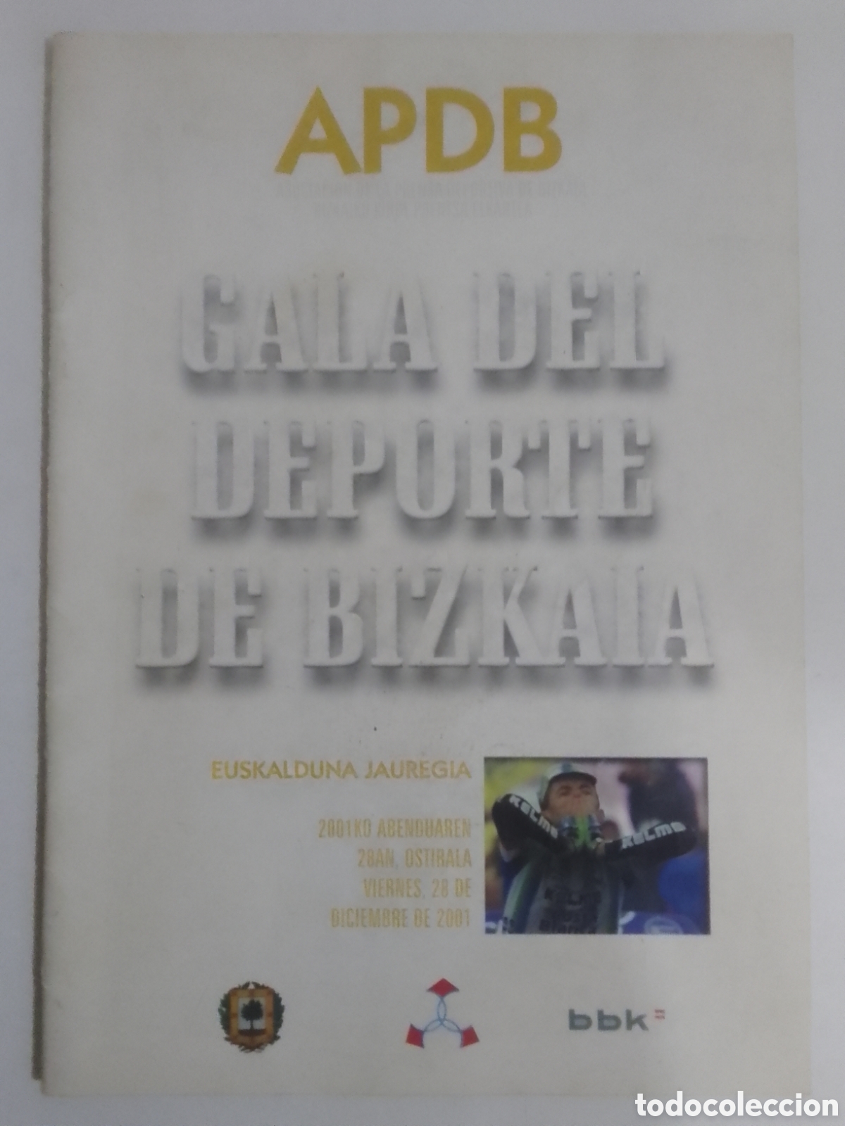 Coleccionismo deportivo: Revista Gala del Deporte de Bizkaia 2001.