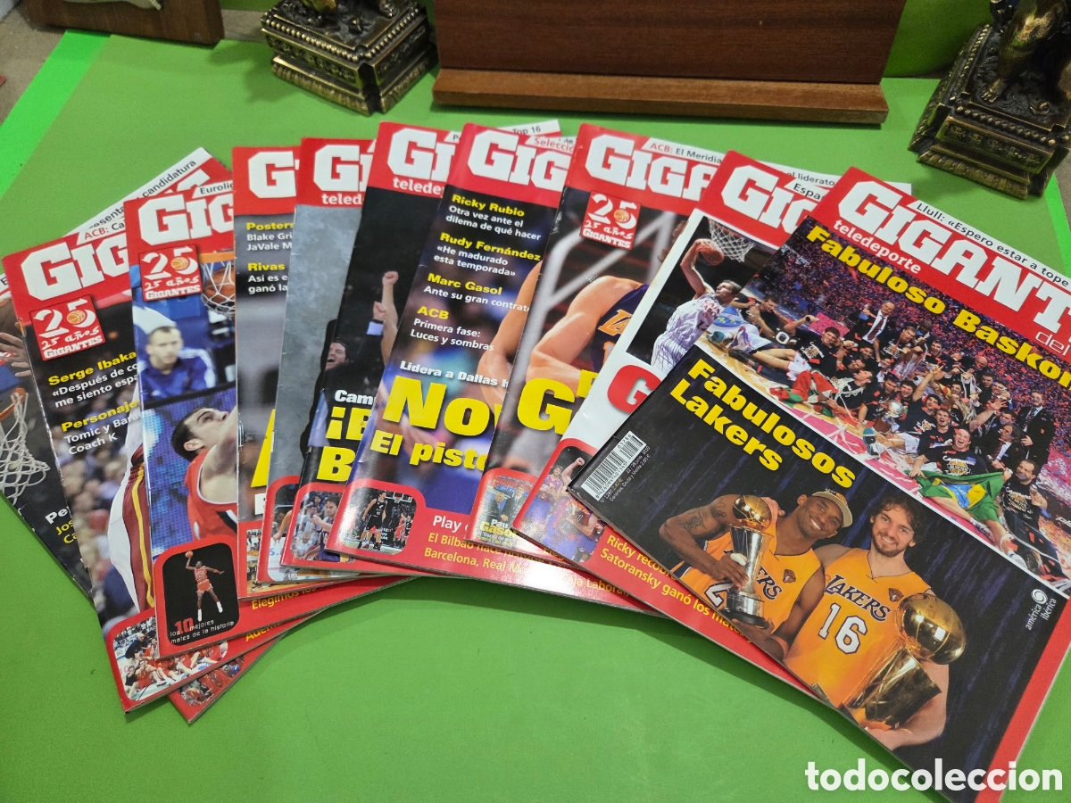 Sports collectibles: LOTE DE 10 REVISTAS...&rdquo;&rdquo;GIGANTES DEL BASKET&rdquo;&rdquo;...A&Ntilde;OS...2009..010..011...