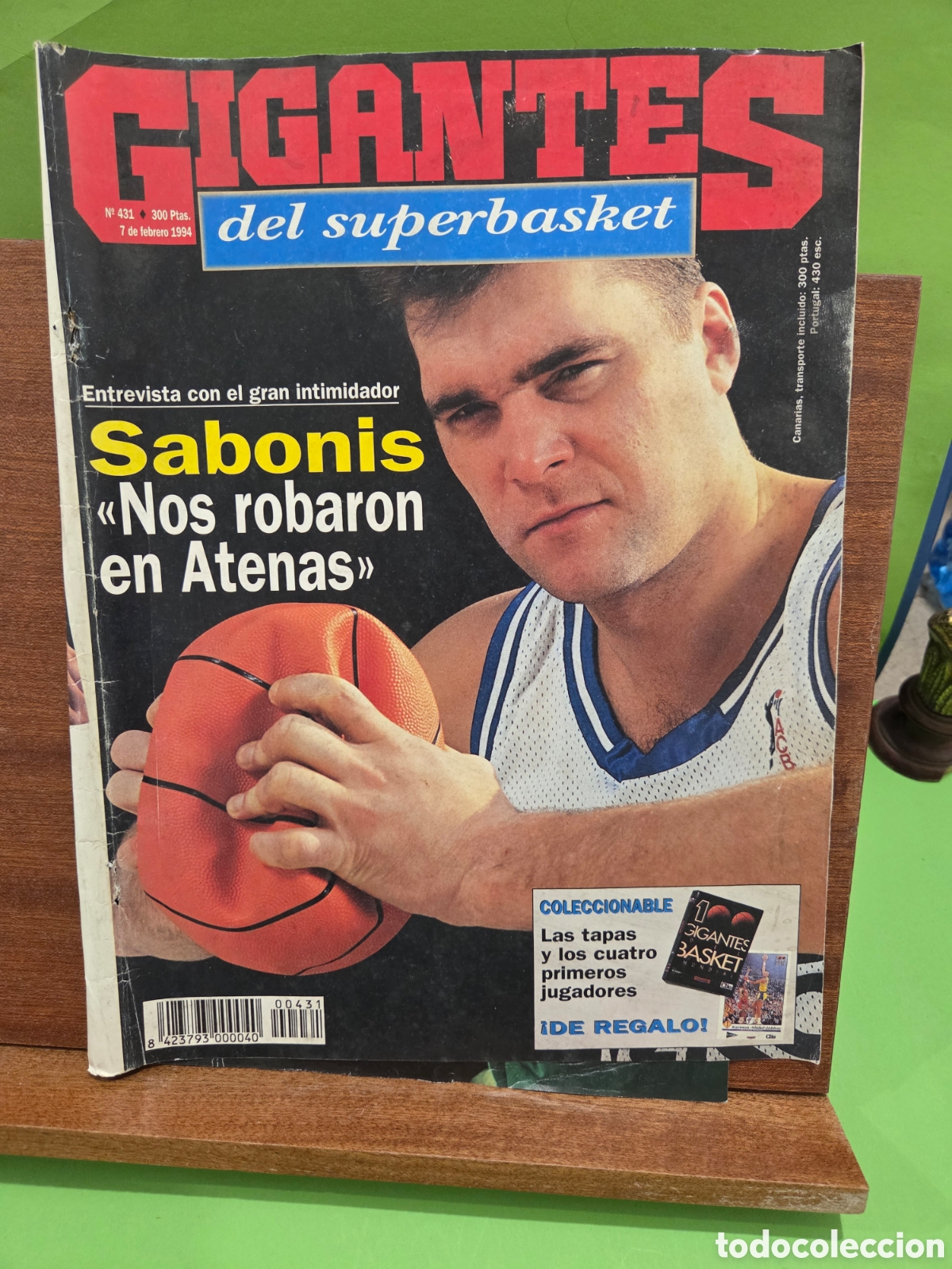 Sports collectibles: &rdquo;&rdquo;PORTADA DE LA REVISTA GIGANTES DEL SUPERBASKET&rdquo;&rdquo;...N&Uacute;MERO 431... FEBRERO DE 1994...
