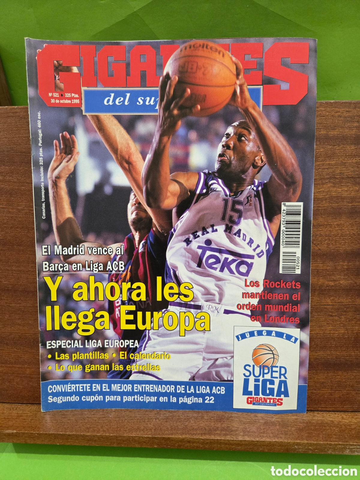 Coleccionismo deportivo: PORTADA DE LA REVISTA...&rdquo;&rdquo;GIGANTES DEL SUPERBASKET&rdquo;&rdquo;... N&Uacute;MERO...521...30 DE OCTUBRE DE 1995...
