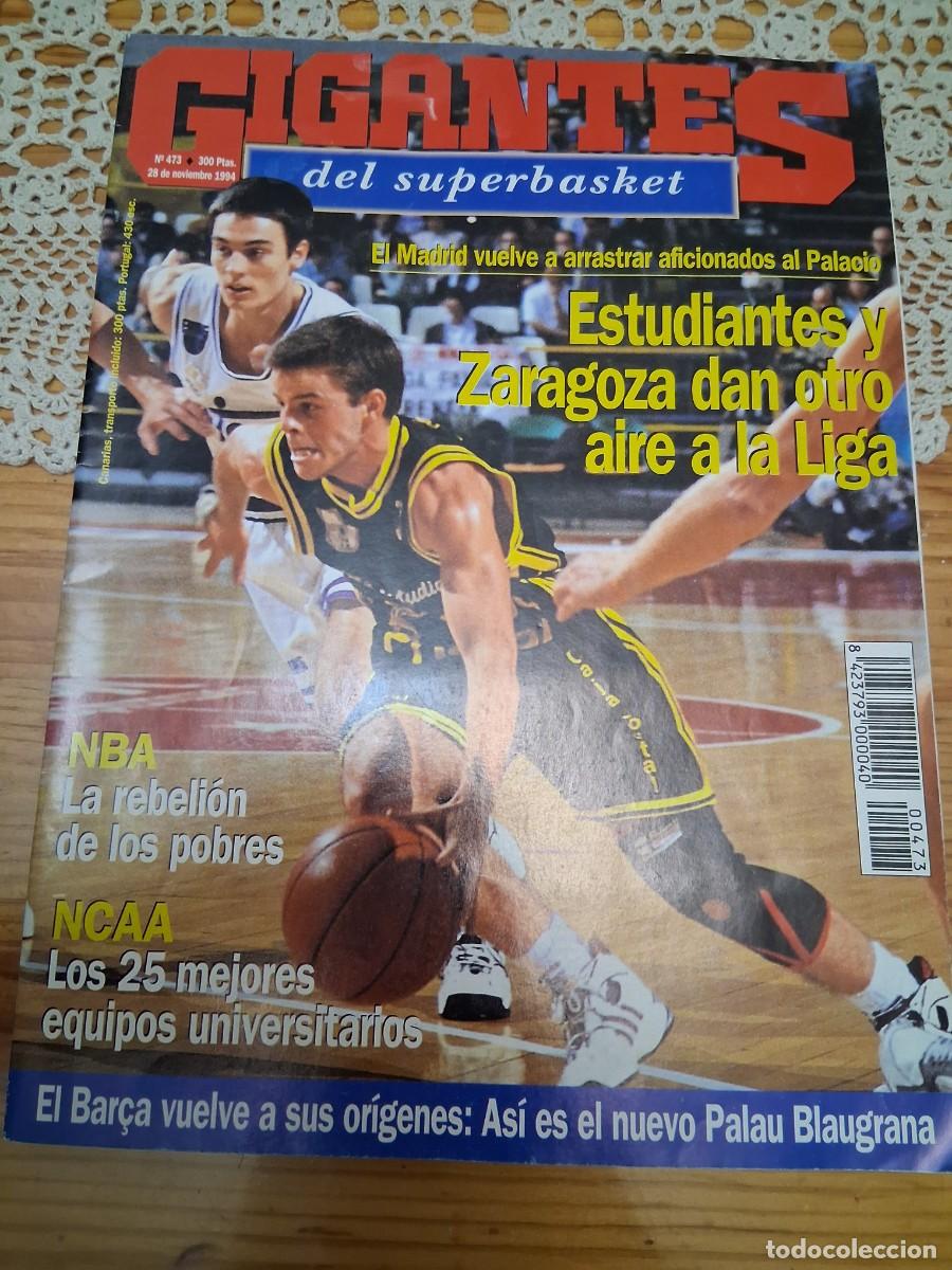 Coleccionismo deportivo: Revista baloncesto GIGANTES del BASKET 473 estudiantes Zaragoza Raymond Brown Rickie Winslow