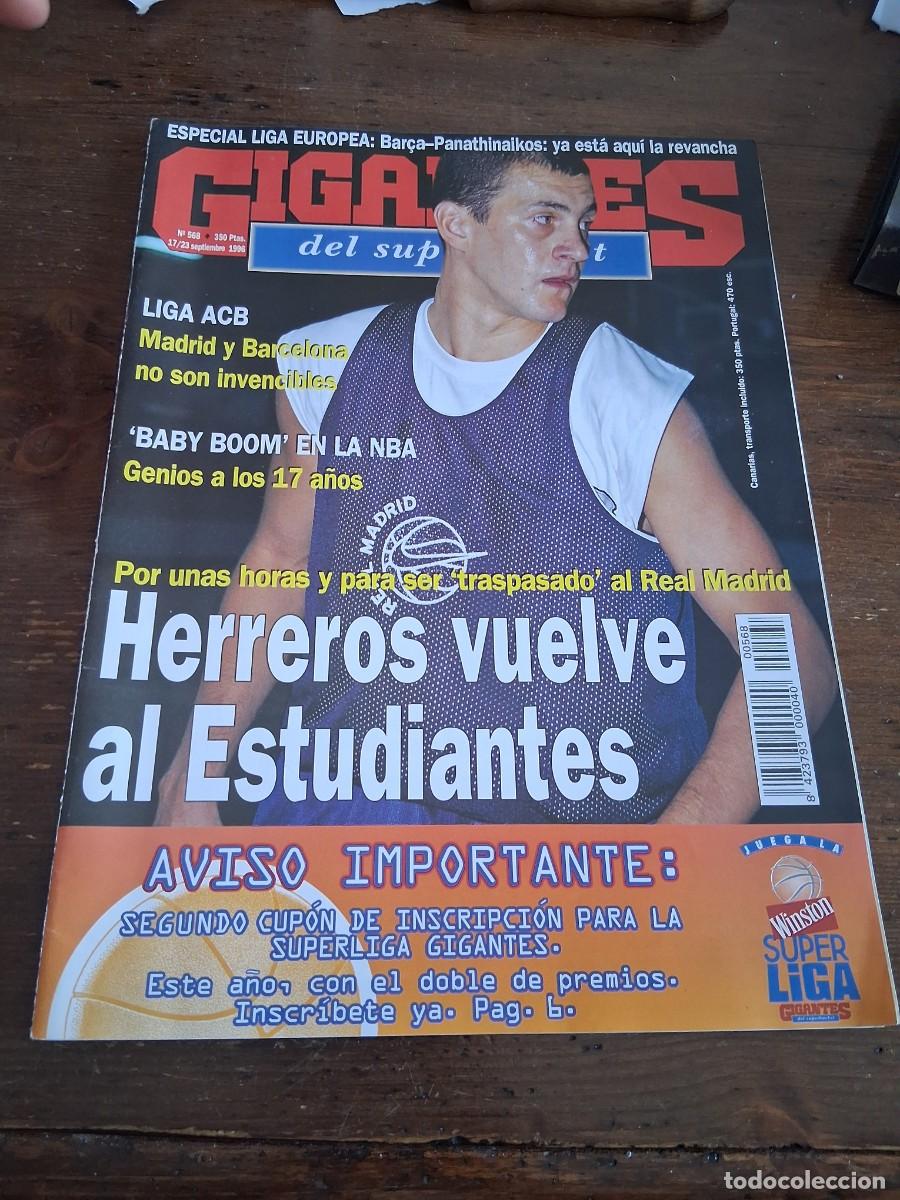 Coleccionismo deportivo: Revista baloncesto GIGANTES del BASKET 568 Mart&iacute;n Ferrer Alberto Herreros