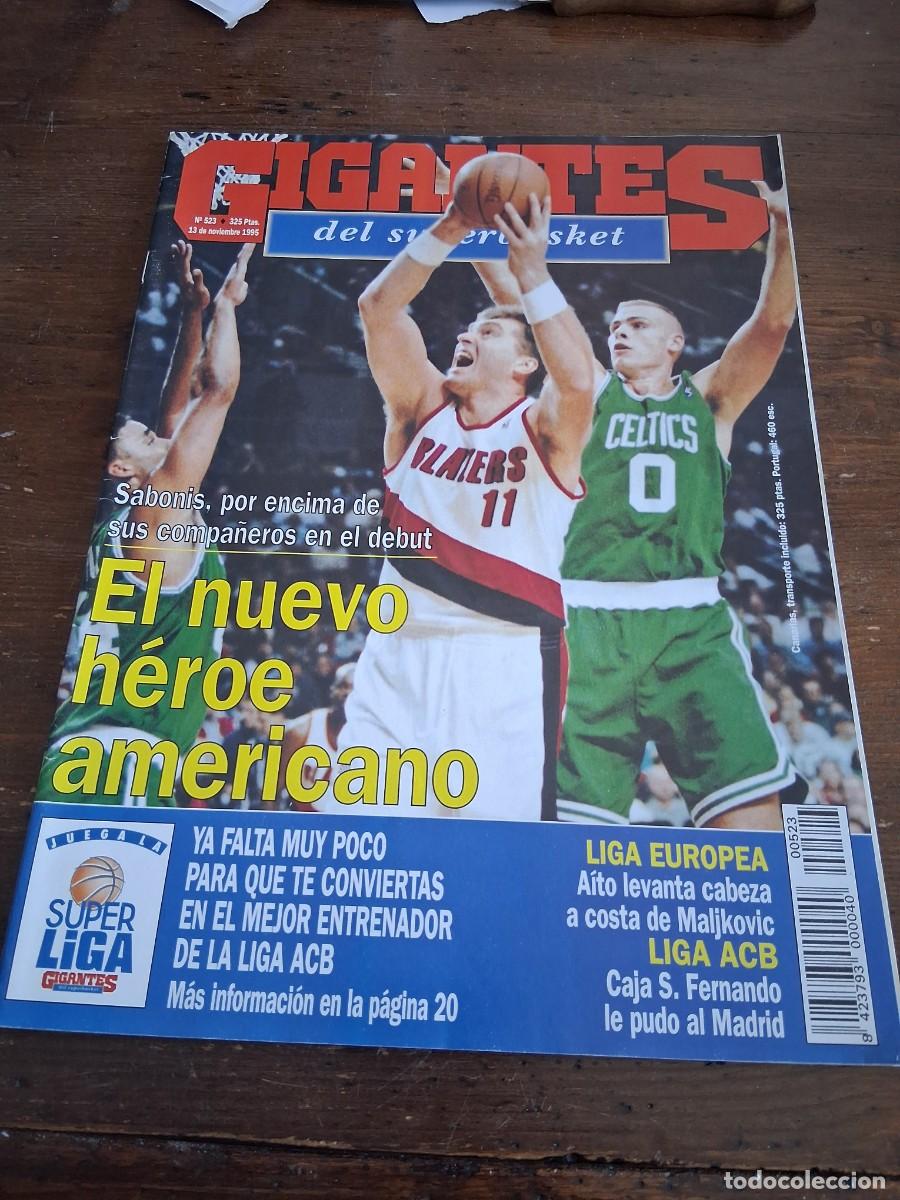 Coleccionismo deportivo: Revista baloncesto gigantes Basket 523 Sevilla All Star ACB Kenny Green Aito Garc&iacute;a Manuel Hussein