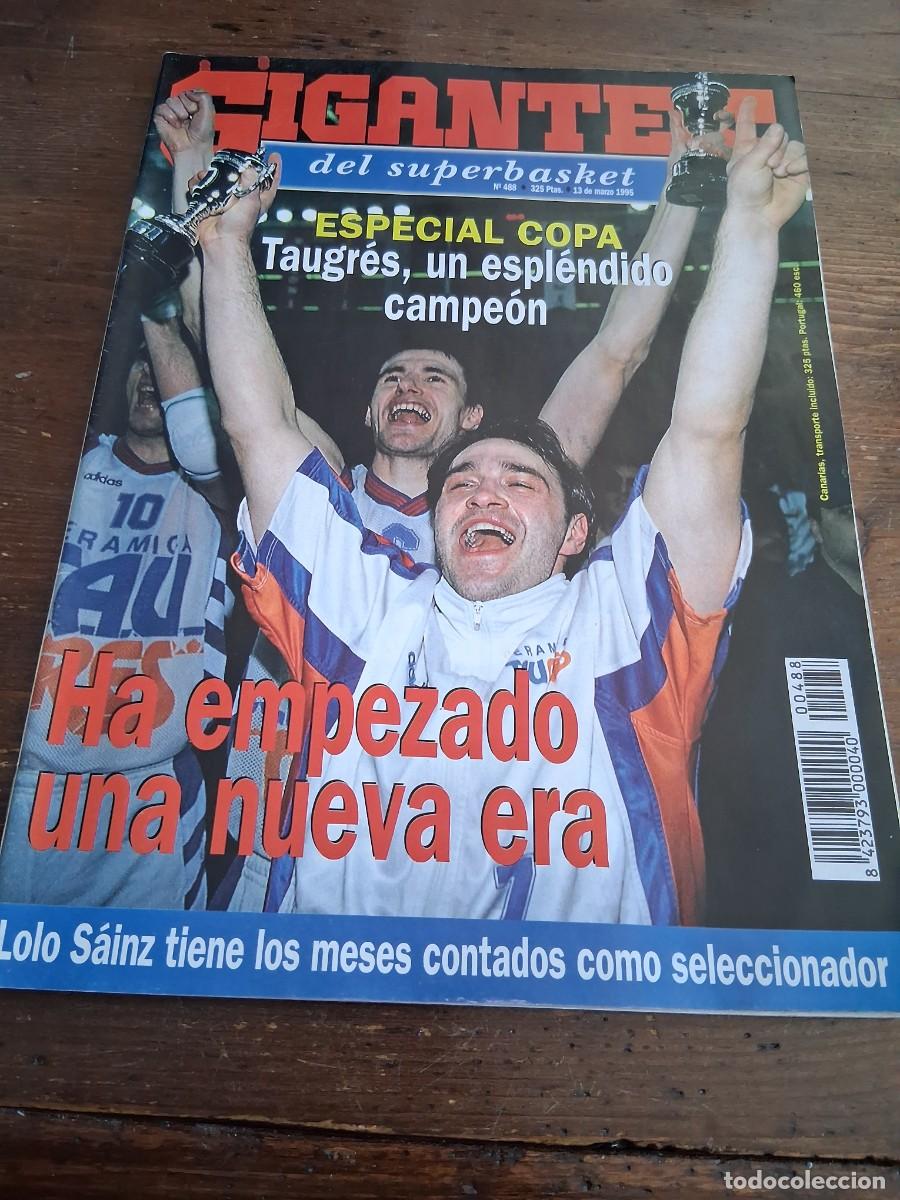 Coleccionismo deportivo: Revista baloncesto GIGANTES del BASKET a&ntilde;o 1995 488 Pablo Laso Taugres Vitoria Mario Pesquera