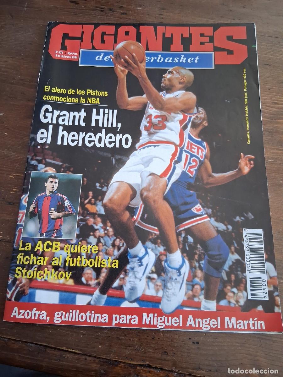 Coleccionismo deportivo: Revista baloncesto GIGANTES del BASKET a&ntilde;o 1994 474 Nacho Azofra acb Stoichkov
