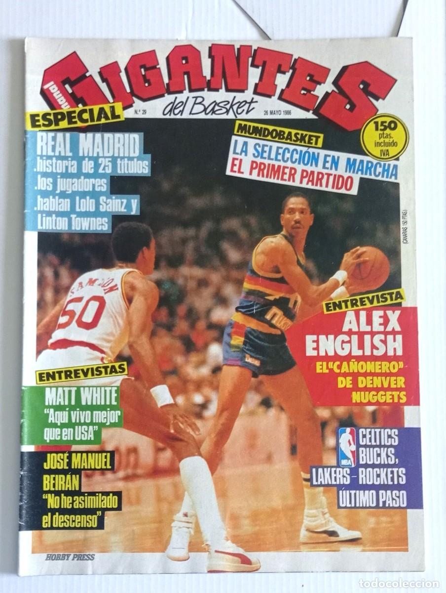 Sports collectibles: revista GIGANTES del BASKET n&ordm; 29 de 1986