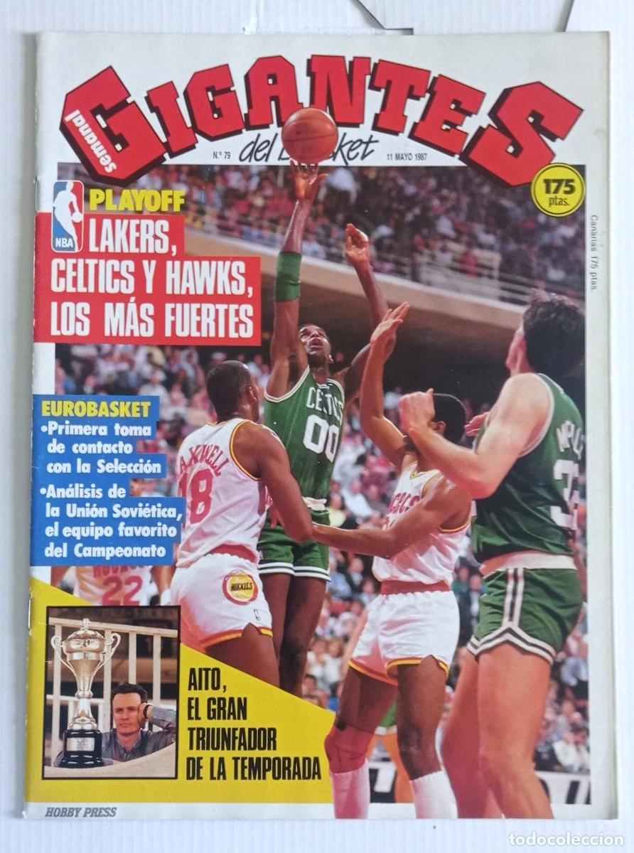 Sports collectibles: revista GIGANTES del BASKET n&ordm; 79 del a&ntilde;o 1987