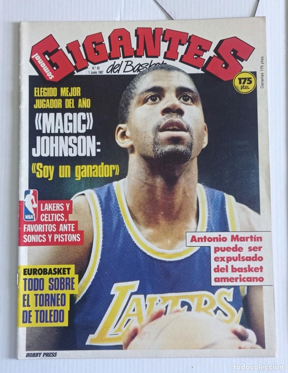Sports collectibles: revista GIGANTES del BASKET n&ordm; 82 del a&ntilde;o 1987