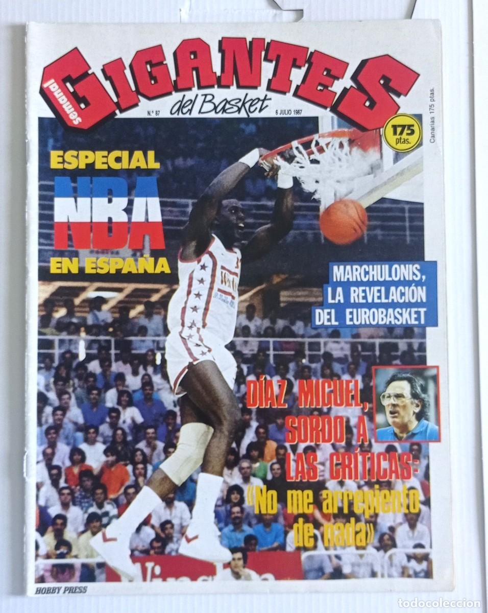 Sammelleidenschaft Sport: revista GIGANTES del BASKET n&ordm; 87 del a&ntilde;o 1987
