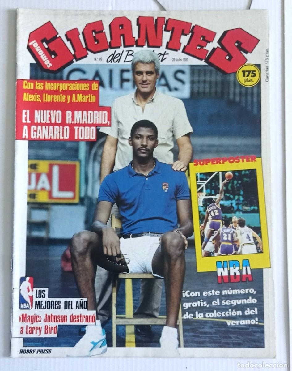 Sammelleidenschaft Sport: revista GIGANTES del BASKET n&ordm; 89 del a&ntilde;o 1987