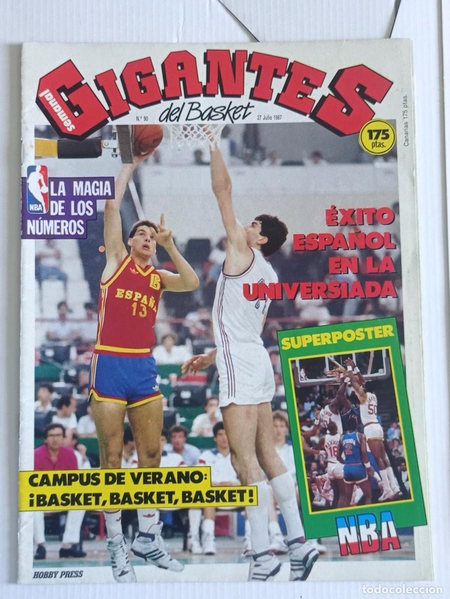 Sammelleidenschaft Sport: revista GIGANTES del BASKET n&ordm; 90 del a&ntilde;o 1987