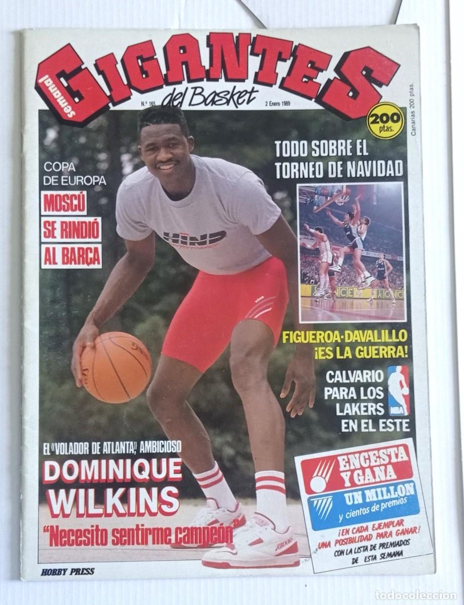 Coleccionismo deportivo: revista GIGANTES del BASKET n&ordm; 165 del a&ntilde;o 1989