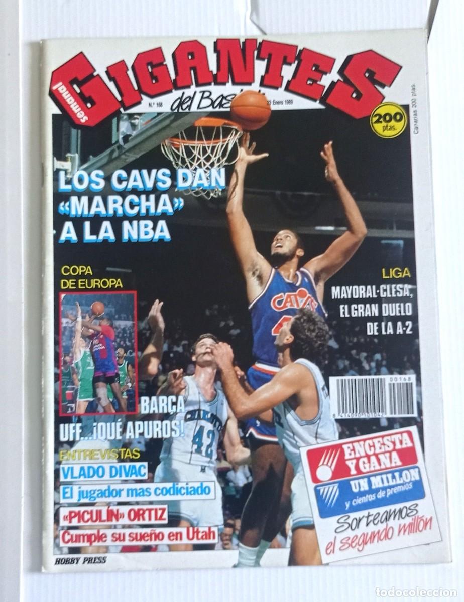 Collectionnisme sportif: revista GIGANTES del BASKET n&ordm; 168 del a&ntilde;o 1989