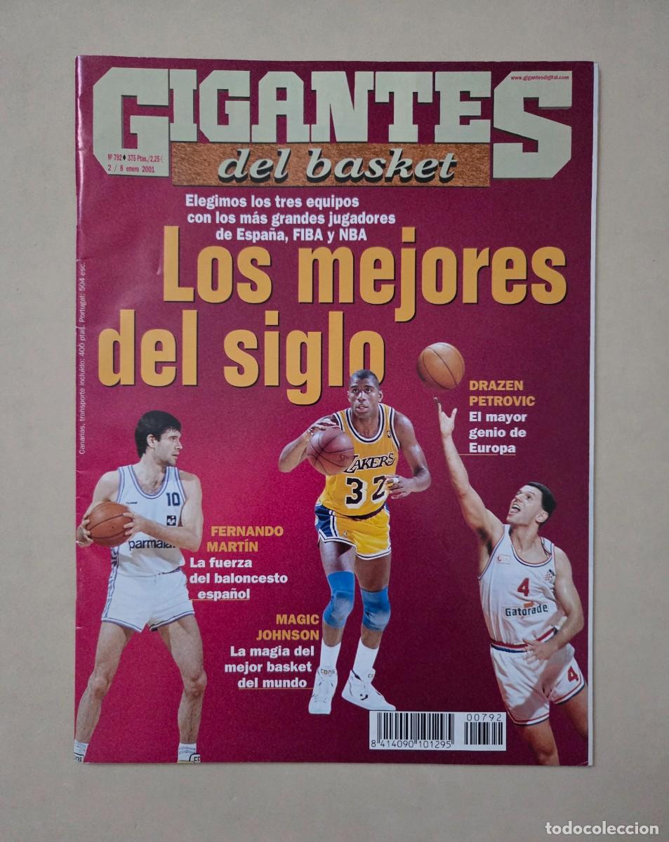 Coleccionismo deportivo: REVISTA GIGANTES DEL BASKET. N&ordm; 792 LOS MEJORES DEL SIGLO XX (2001)