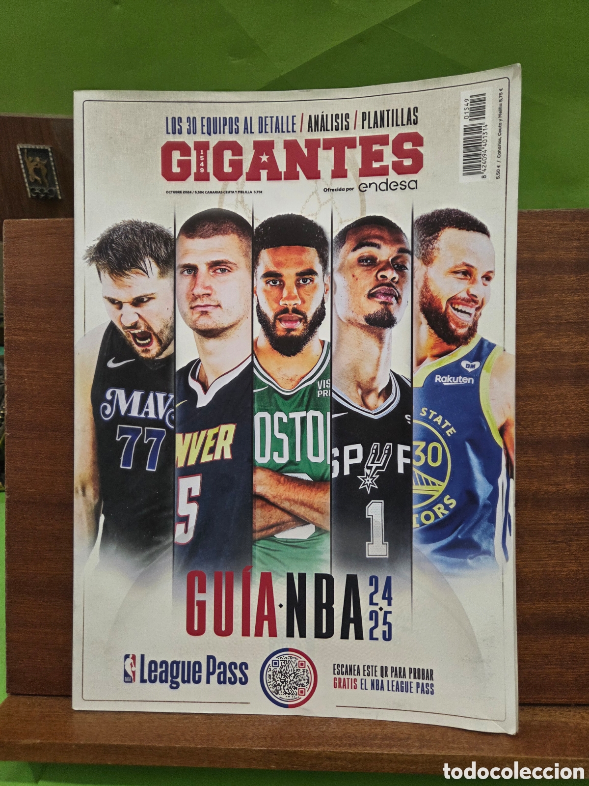 Sports collectibles: REVISTA &rdquo;&rdquo;GIGANTES&rdquo;&rdquo;... N&Uacute;MERO 1549...&rdquo;&rdquo;GUIA NBA 24/25&rdquo;&rdquo;...TODOS LOS EQUIPOS Y PLANTILLAS...