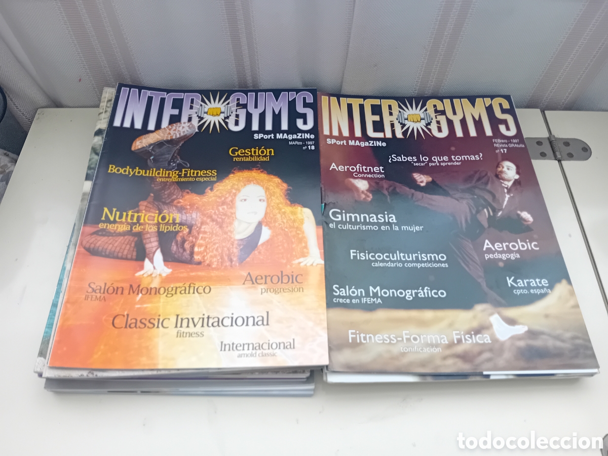 Collectionnisme sportif: Lote Inter gym revista deporte entrenamiento a&ntilde;os 90