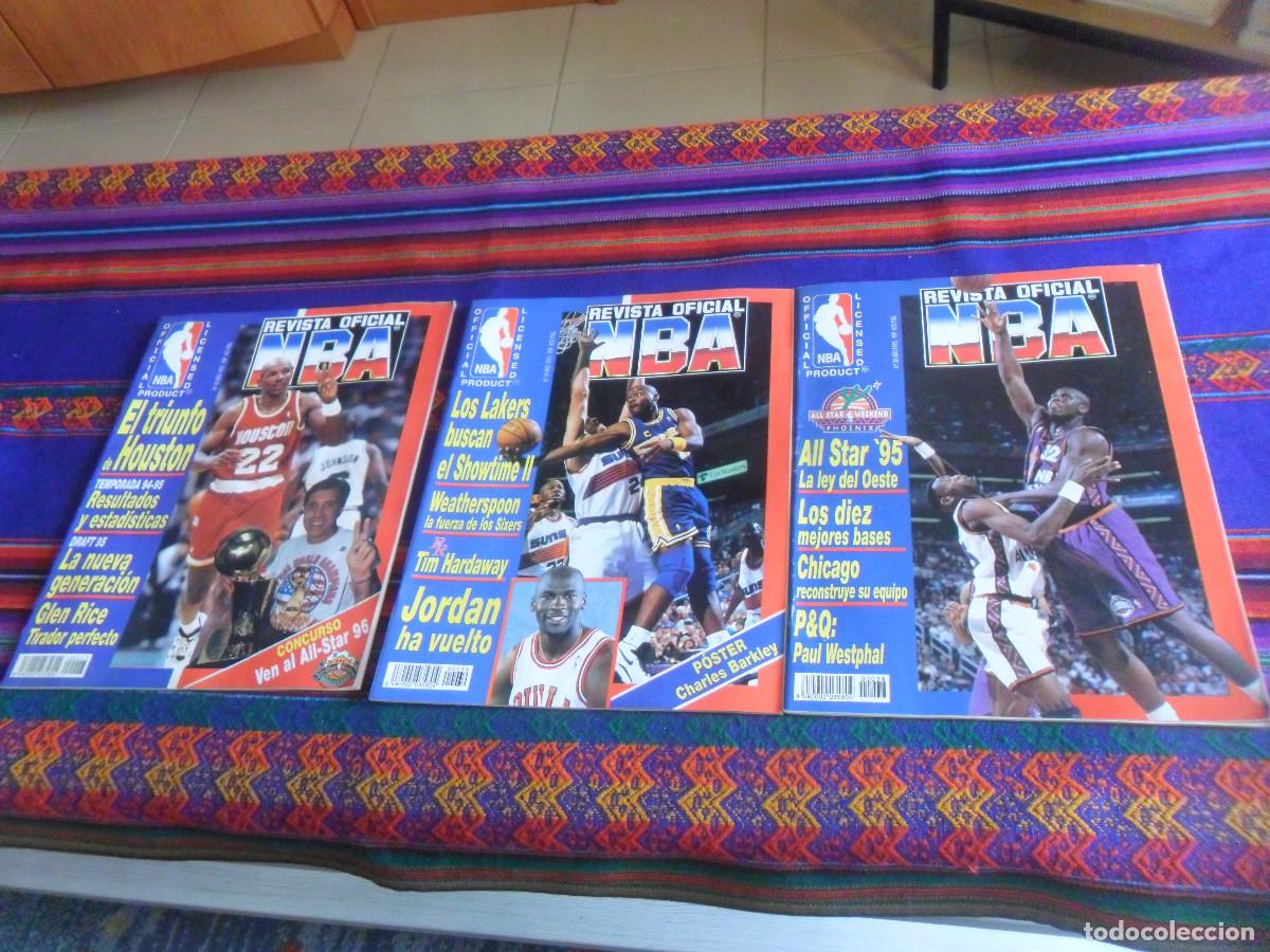 Coleccionismo deportivo: REVISTA OFICIAL NBA N&ordm;S 38 39 43 CON P&Oacute;STER. 1995. 425 PTS. EDICIONES ESEUVE.