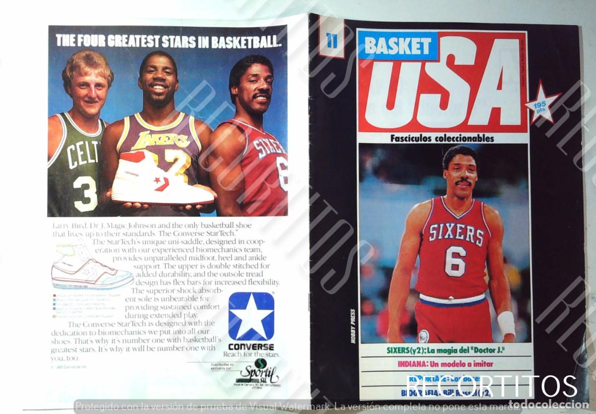 Coleccionismo deportivo: BASKET USA HOBBY PRESS N 11 NBA ANGELES LAKERS BALONCESTO MAGIC JOHNSON CONVERSE LARRY BIRD DR J
