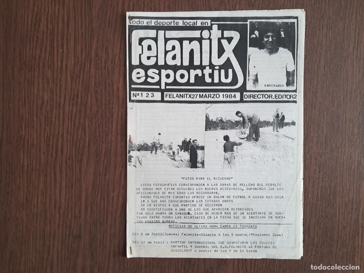 Collezionismo sportivo: revista de deportes, Felanitx esportiu, n&ordm; 123, 27 de marzo 1984, Mallorca.