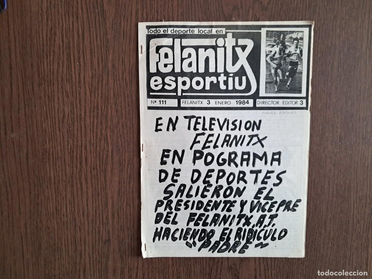 Collezionismo sportivo: revista de deportes, Felanitx esportiu, n&ordm; 111, 3 enero 1984, Mallorca.