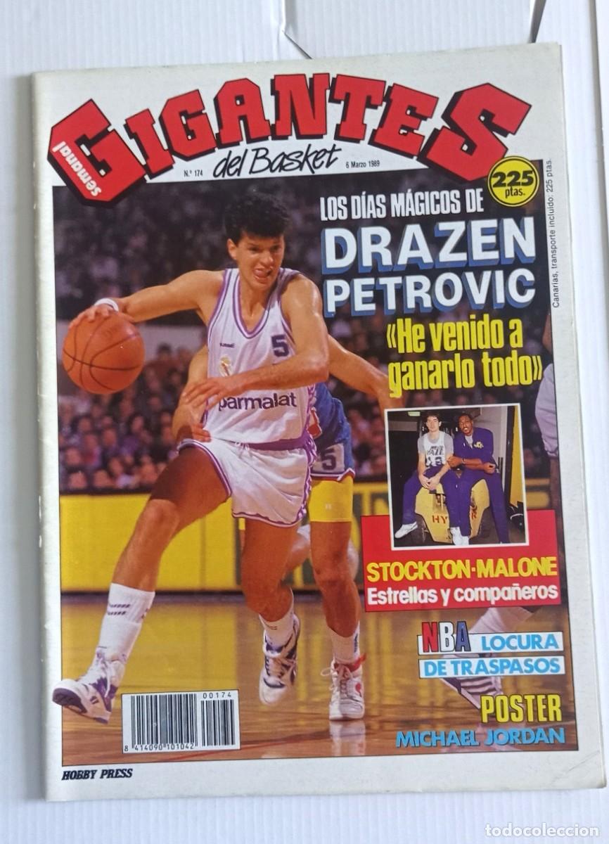 Coleccionismo deportivo: revista GIGANTES del BASKET n&ordm; 174 del a&ntilde;o 1989