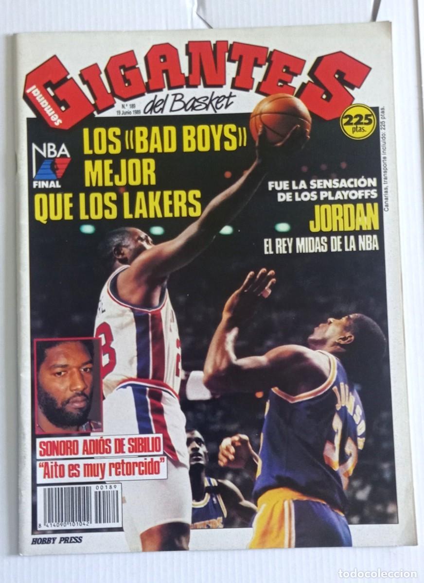 Coleccionismo deportivo: revista GIGANTES del BASKET n&ordm; 189 del a&ntilde;o 1989