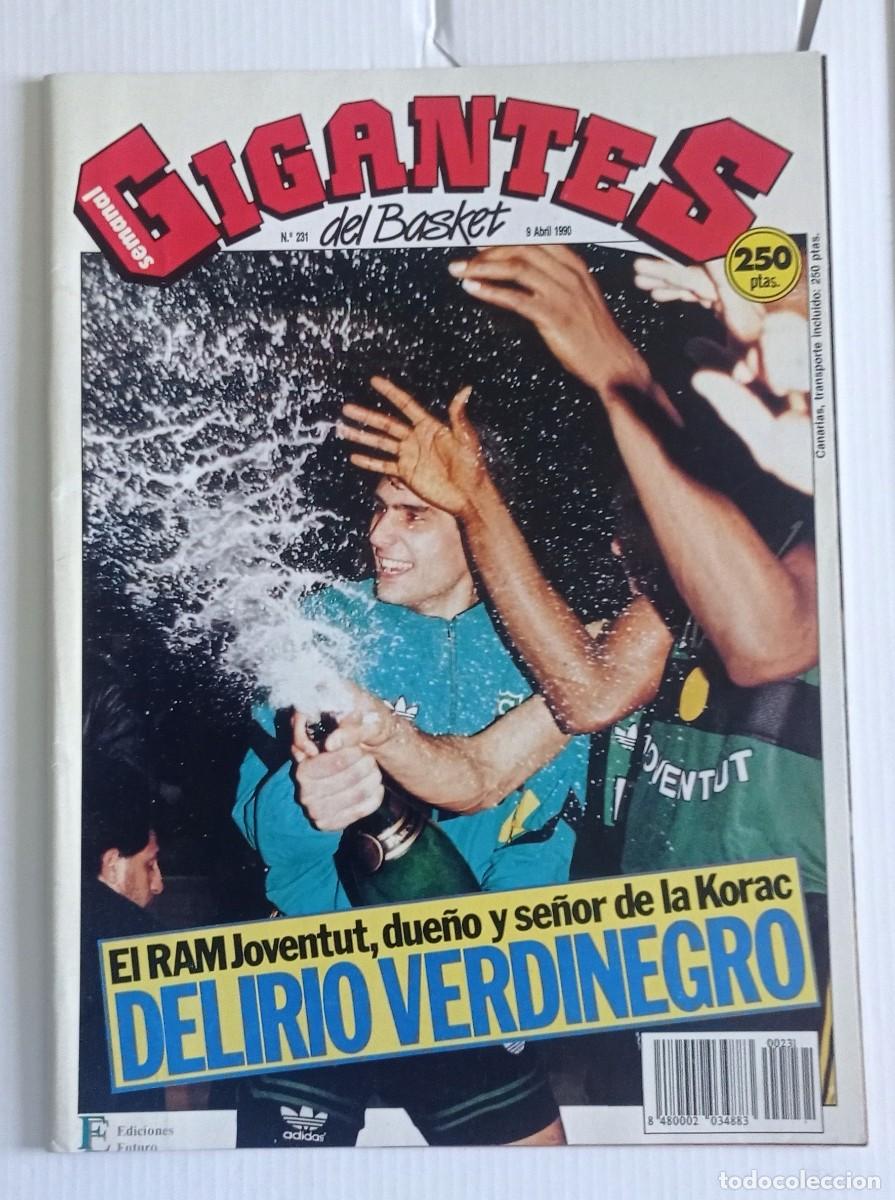 Coleccionismo deportivo: revista GIGANTES del BASKET n&ordm; 231 del a&ntilde;o 1990