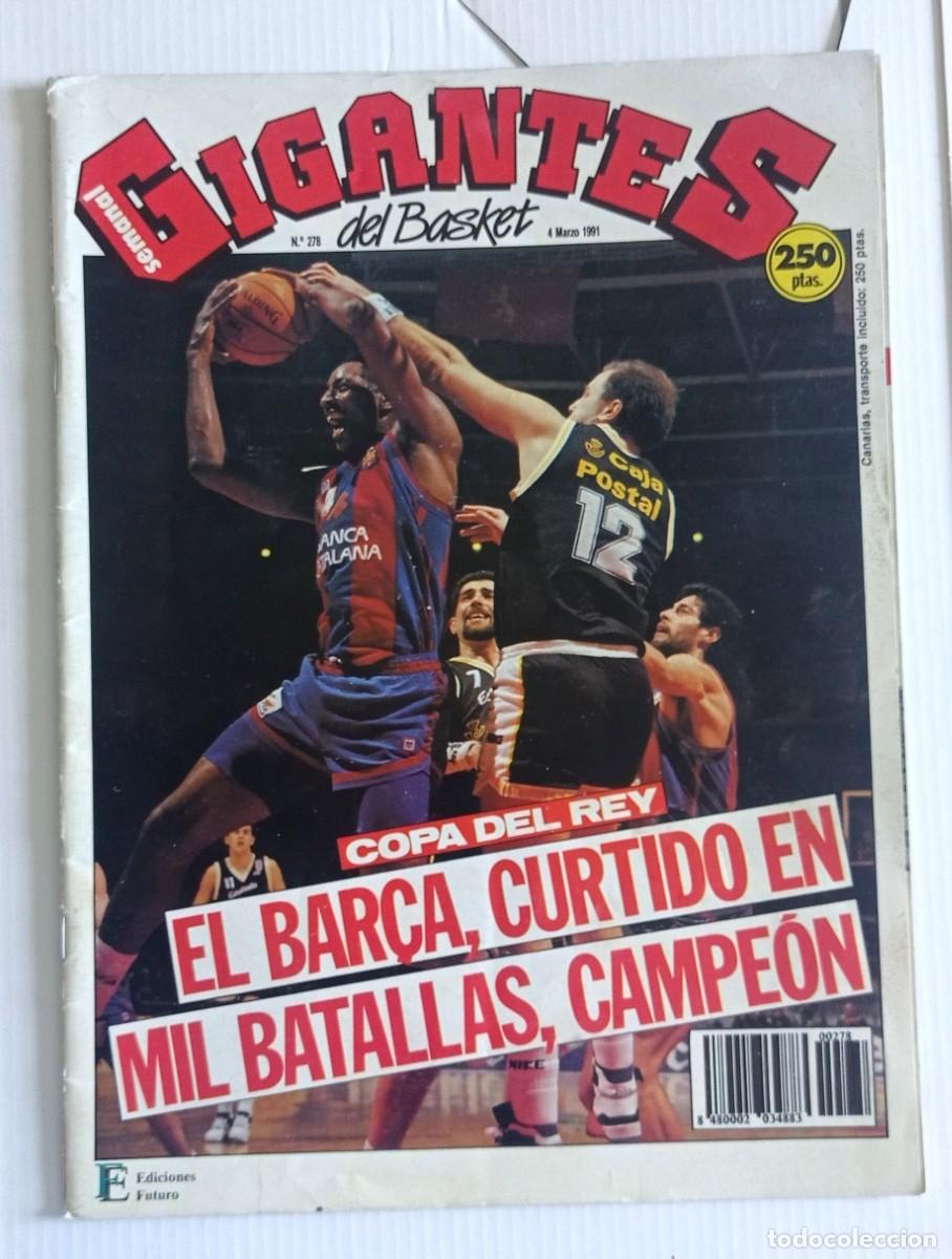 Coleccionismo deportivo: revista GIGANTES del BASKET n&ordm; 278 del a&ntilde;o 1991