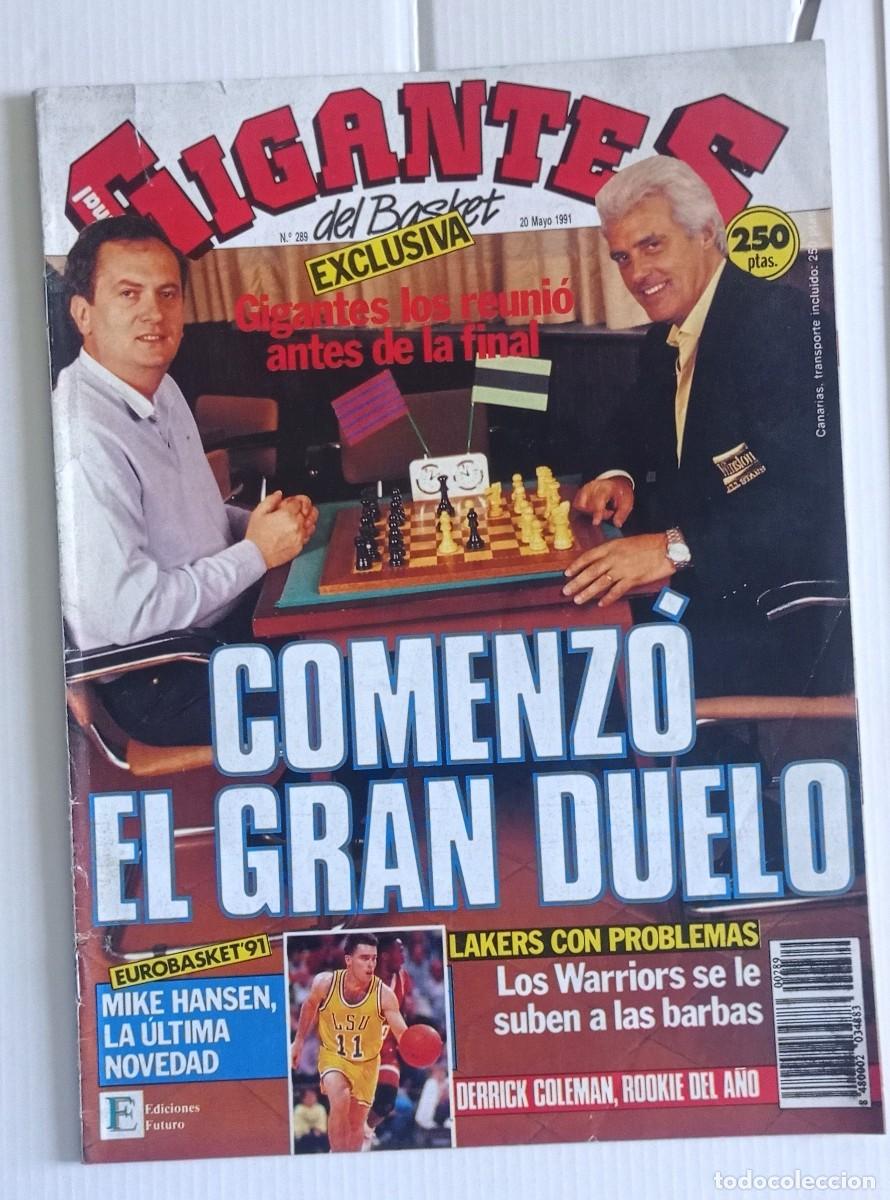 Coleccionismo deportivo: revista GIGANTES del BASKET n&ordm; 289 del a&ntilde;o 1991